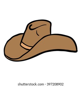 Cowboy Hat Cartoon Illustration