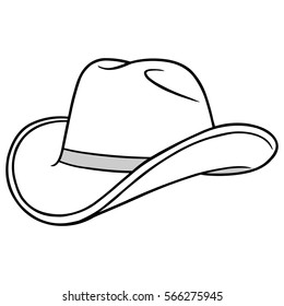 Cowboy Hat Cartoon Illustration Stock Vector (Royalty Free) 566275945 ...