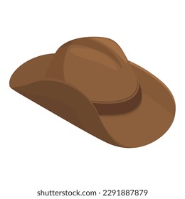 Cowboy hat design icon cartoon vector. Western texas. Clothing costume