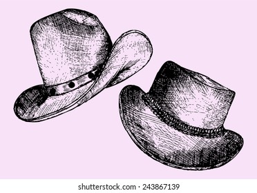 Cowboy Hat, Doodle Style