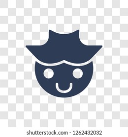 Cowboy Hat emoji icon. Trendy Cowboy Hat emoji logo concept on transparent background from Emoji collection