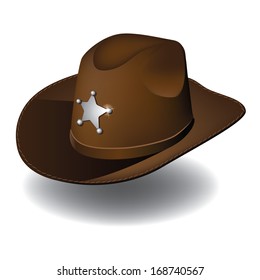 Cowboy hat. EPS 10 vector, grouped for easy editing. No open shapes or paths.