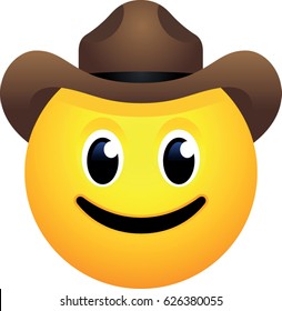 Cowboy Hat Face Emoji