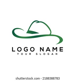 Cowboy Hat gradient Logo Design template