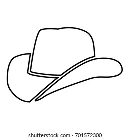 Cowboy hat icon .