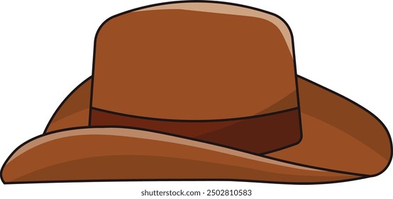 Cowboy hat icon. Cowboy aesthetic concept. Wild west, country style. Flat vector illustration isolated on white background