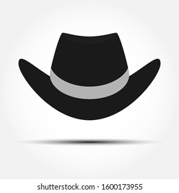 Cowboy Hat Graphic Icon Black Hat Stock Vector (Royalty Free) 1471890788