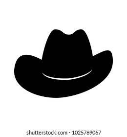 Cowboy hat. Icon isolated on white background. Vector illustration