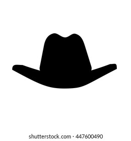 Cowboy hat icon isolated on white background. Vector art.