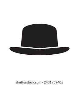 Cowboy hat icon man . black vector old collection design.
