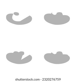 cowboy hat icon on white background, vector illustration