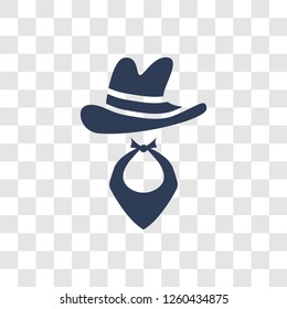 Cowboy Hat icon. Trendy Cowboy Hat logo concept on transparent background from Desert collection