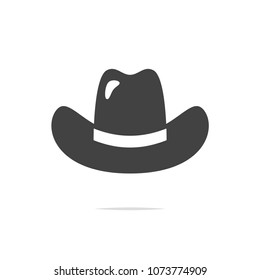 Cowboy hat icon vector