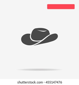 Cowboy hat icon. Vector concept illustration for design.