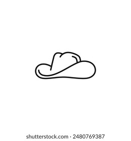 Cowboy hat icon vector. EPS 10 editable vector