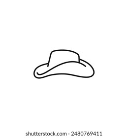 Cowboy hat icon vector. EPS 10 editable vector