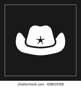 cowboy hat icon. cowboy hat vector illustration
