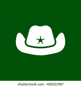 cowboy hat icon. cowboy hat vector illustration