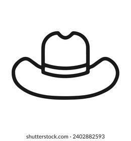 cowboy hat icon vector ilustration logo design