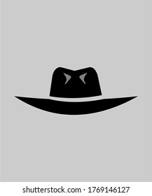 COWBOY HAT ICON VECTOR LOGO DESIGN