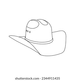 Cowboy hat icon vector logo design