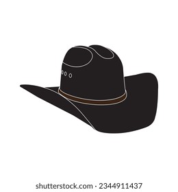 Cowboy hat icon vector logo design