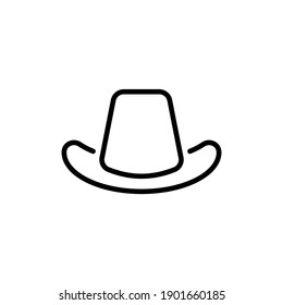 Cowboy Hat Icon In Vector. Logotype