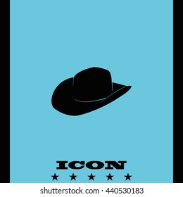 Cowboy hat illustration.