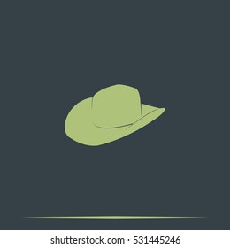 Cowboy hat illustration.