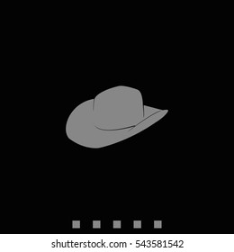 Cowboy hat illustration.