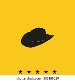 Cowboy hat illustration.