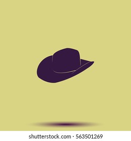 Cowboy hat illustration.