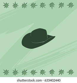 Cowboy hat illustration.