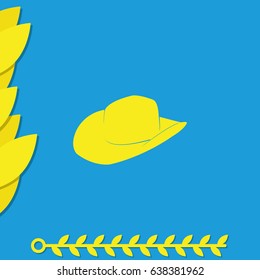 Cowboy hat illustration.