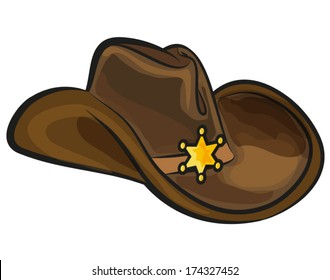 COWBOY HAT illustration vector