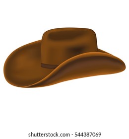 cowboy hat isolated on a white background