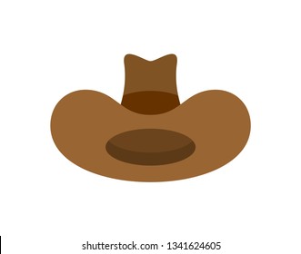 Cowboy hat isolated. western accessory. Wild west cap. vector illustration