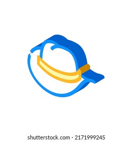 cowboy hat isometric icon vector. cowboy hat sign. isolated symbol illustration