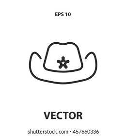 Cowboy Hat Line Icon