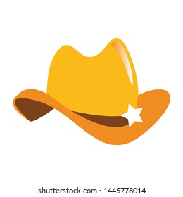 Cowboy hat logo design in the desert
