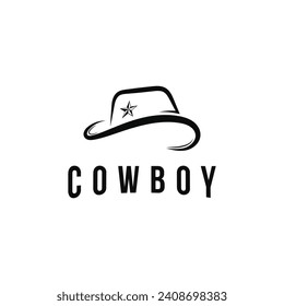 cowboy hat logo design idea