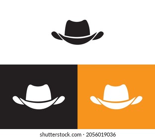 Cowboy Hat Logo Design - Silhouette Simple
