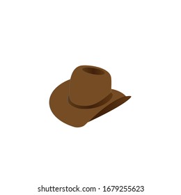 Cowboy hat logo design template inspiration, vector illustration