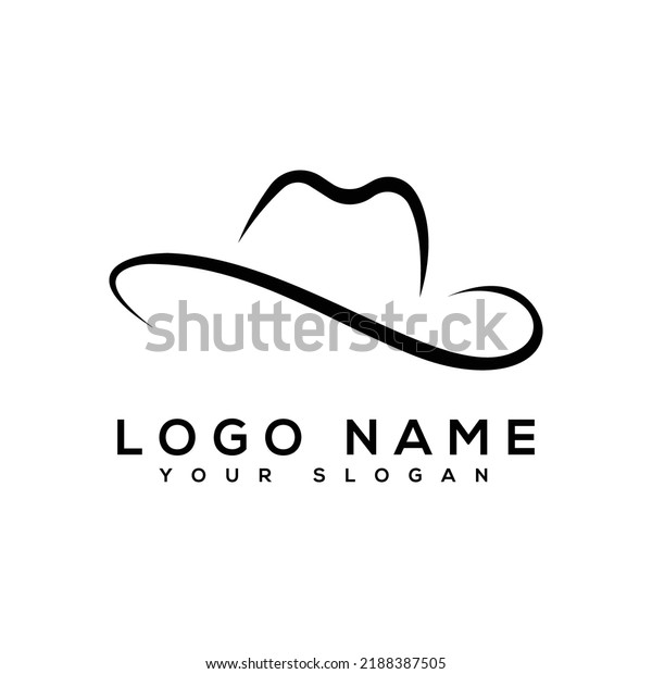 Cowboy Hat Logo Design Template Pro Stock Vector (Royalty Free ...