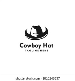 Diseño del logotipo de sombrero de vaca