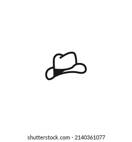 cowboy hat logo and icon