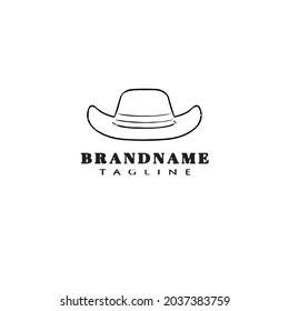 Cowboy Hat Logo Icon Cartoon Design Stock Vector (Royalty Free ...