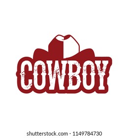 Cowboy hat logo icon vector