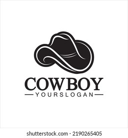 cowboy hat logo icon vector design template
