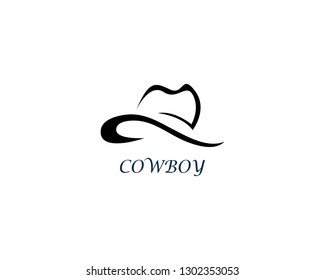 Cowboy Hat Logo Template Vector